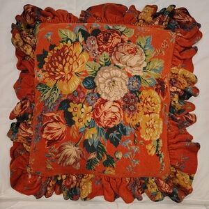 Ralph Lauren Aylesbury Ruffled Vintage Pillow